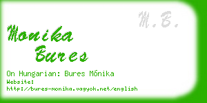 monika bures business card